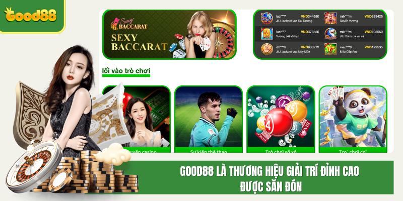 Good88 là thương hiệu giải trí đỉnh cao được săn đón