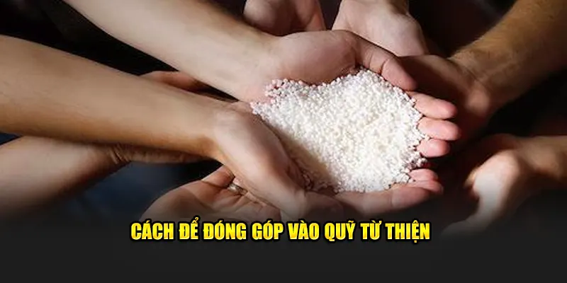 Cách để đóng góp vào quỹ từ thiện